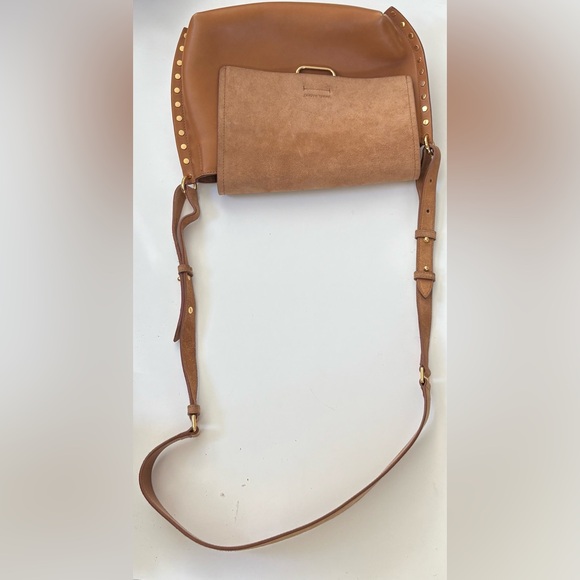 Isabel Marant Asli Leather and Suede Crossbody Bag. - Picture 5 of 12